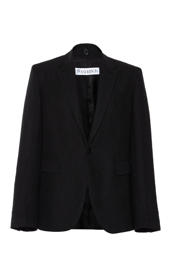 Jw Anderson Tailored Jacket With Removable Satin Lapel
