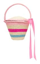 Sensi Studio M'o Exclusive Mini Striped Bucket Bag