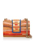Kooreloo New Yorker Soho Fabric Shoulder Bag With Small Pom Poms