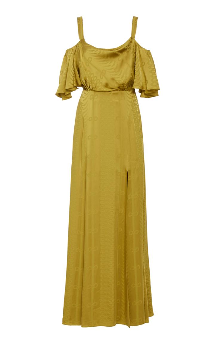 Temperley London Erika Satin Slit Dress