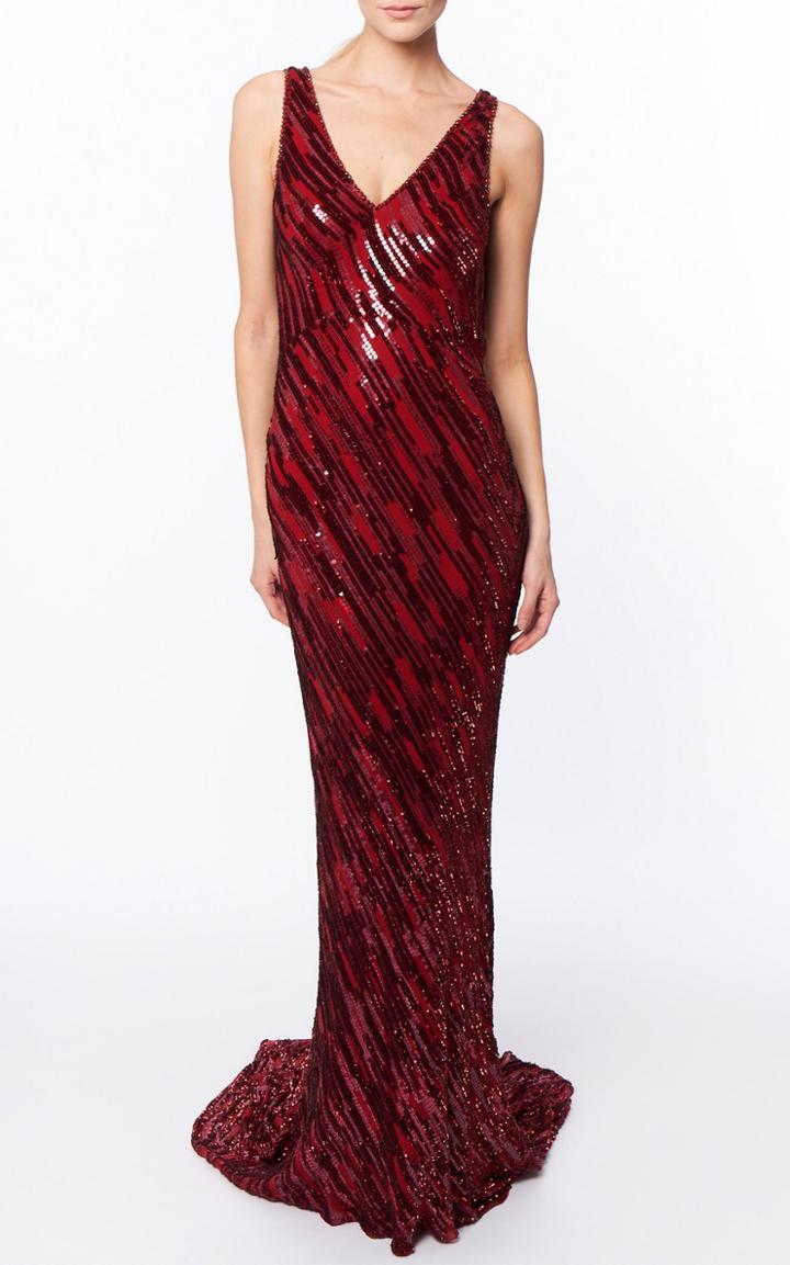 Moda Operandi Jenny Packham Waltz Embellished Crepe Gown