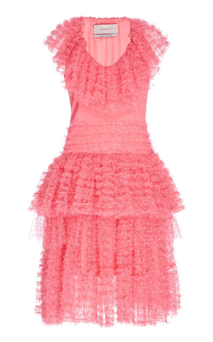 Moda Operandi Soonil Hibiscus Gypso Mini Dress Size: 0