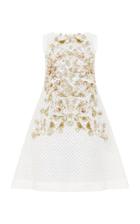 Razan Alazzouni Embellished Weave A-line Short Dress
