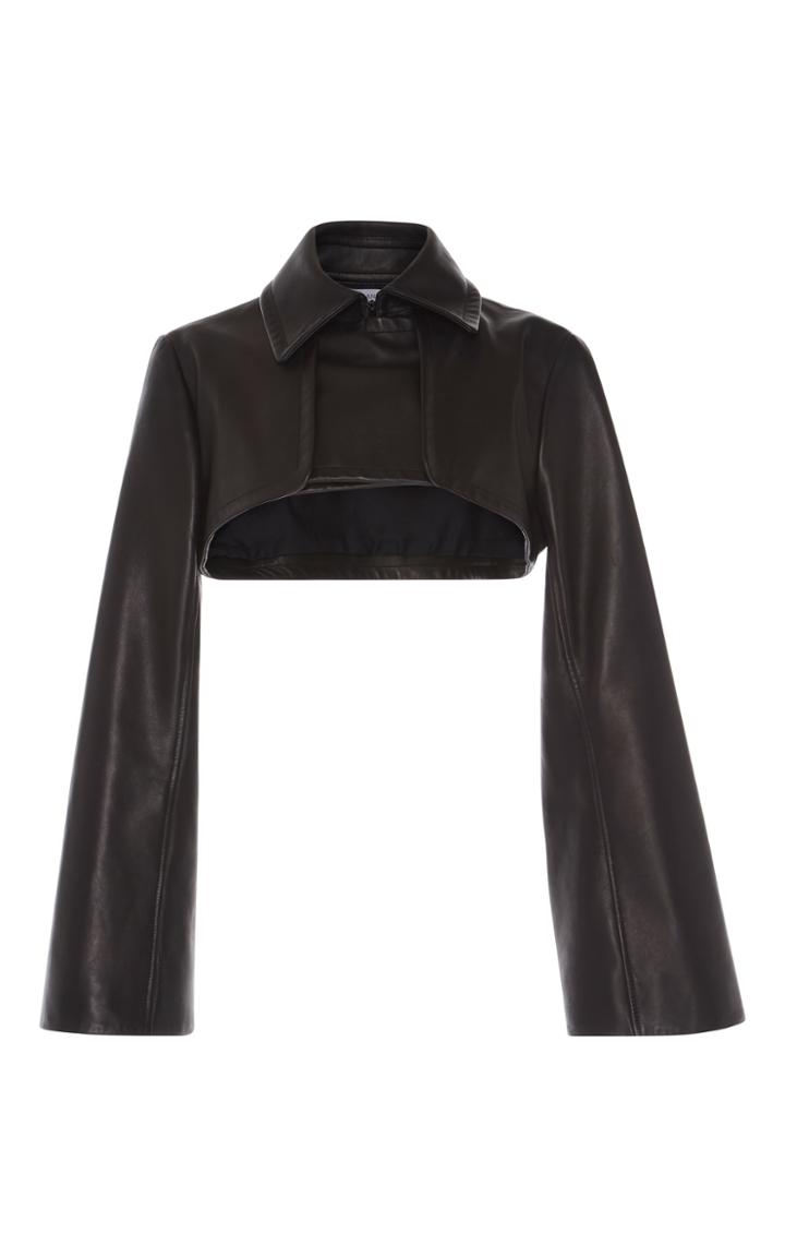 J.w.anderson Cropped Trench Leather Jacket