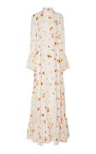 Monique Lhuillier Floral-printed Crepe Gown