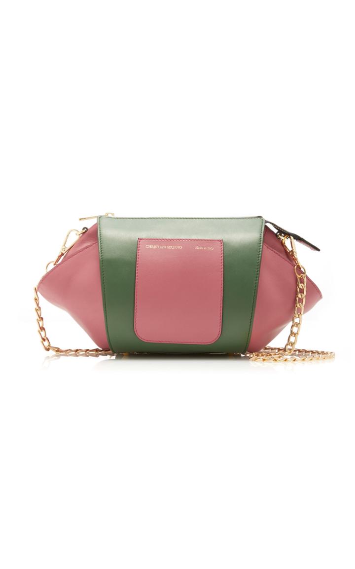 Moda Operandi Christian Siriano Oval Color Block Leather Crossbody