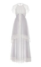 Moda Operandi Hiraeth Embellished Tiered Organza Gown Size: 2