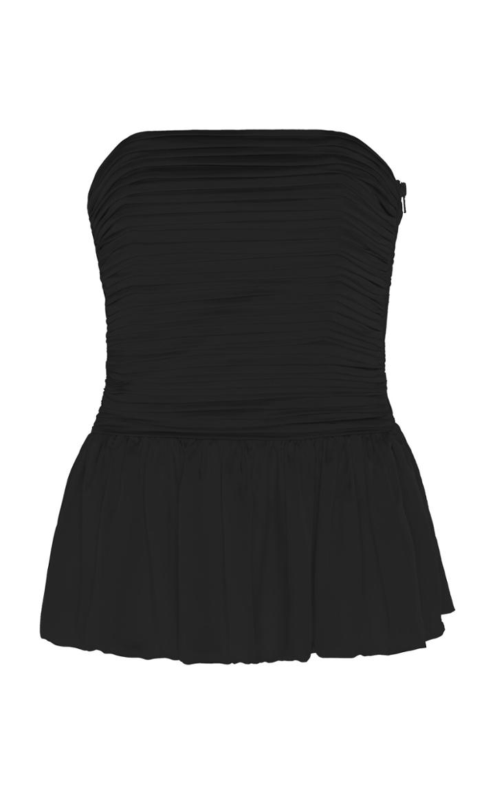 Moda Operandi Alexandre Vauthier Strapless Ruched Silk Top Size: 38