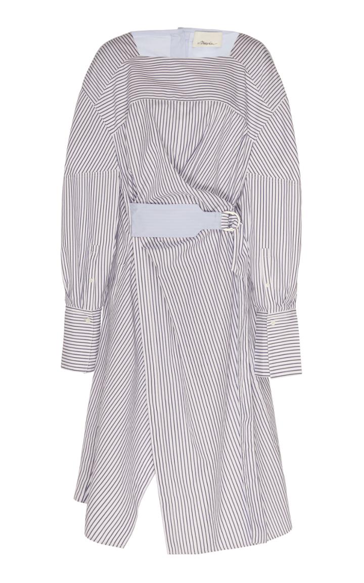 3.1 Phillip Lim Overlap Short Sleeve Shirt Dress