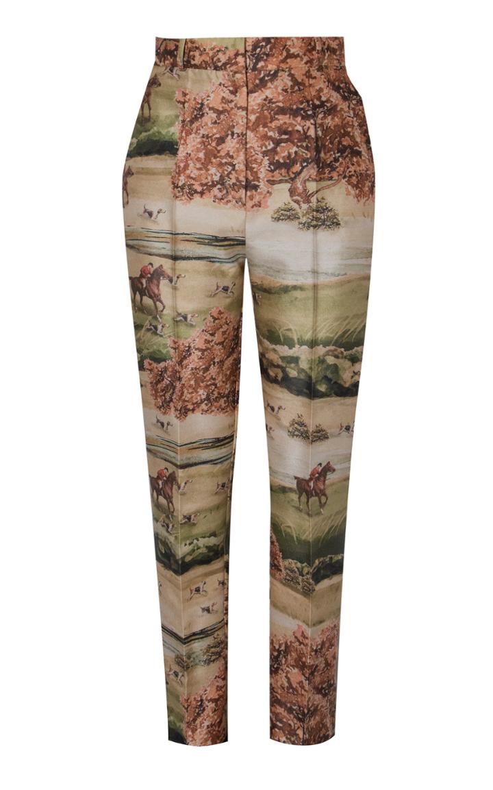 Moda Operandi Andres Otalora Aplomo Cropped Wool-silk Pants