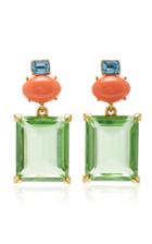 Brandon Maxwell X Kenneth Jay Lane Short Stone Earring