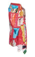 Marni Printed Woven Midi Skirt