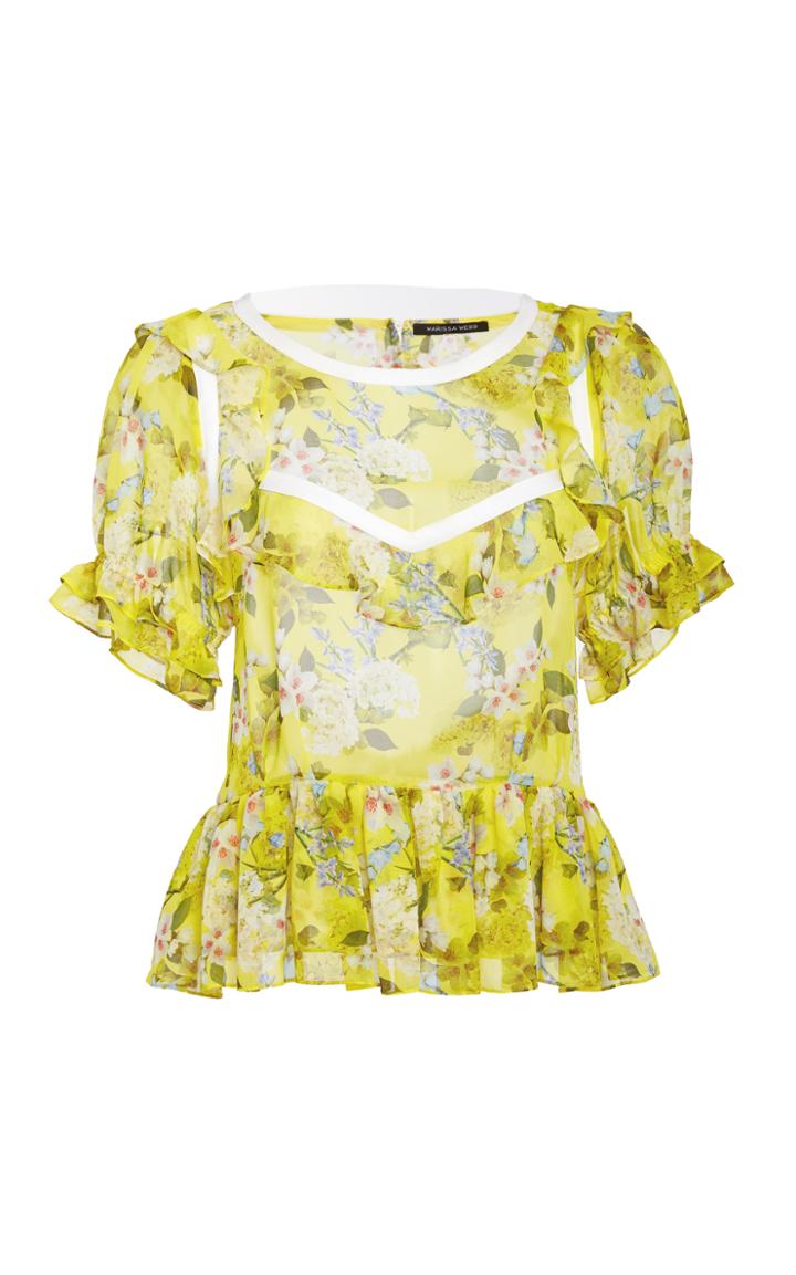 Marissa Webb Kinley Silk Print Blouse