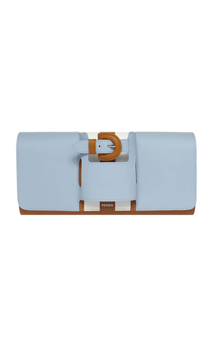 Perrin Paris La Boucle Leather Clutch