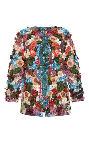 Dolce & Gabbana 3d Floral Jacket