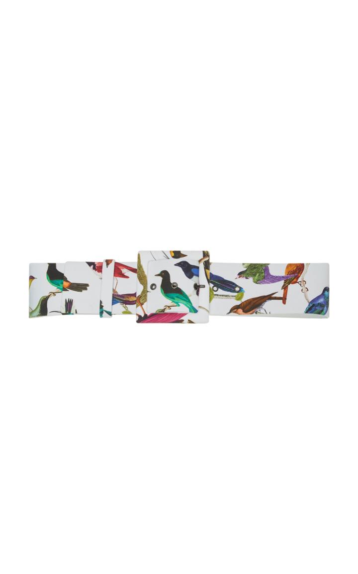 Carolina Herrera Printed Cotton Belt