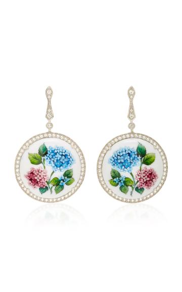 Axenoff Jewellery Flower Addiction Silver Drop Earrings