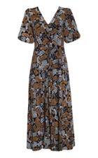 Moda Operandi Faithfull The Brand La Torre Draped Paisley Crepe Midi Dress