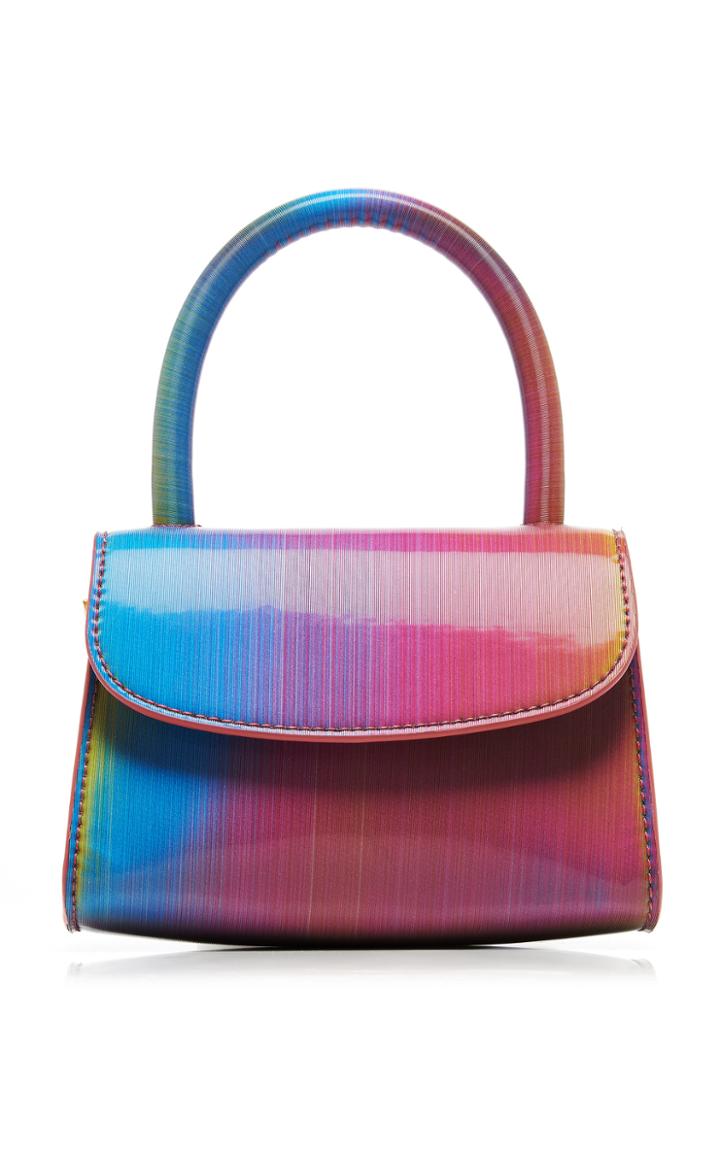 By Far Mini Rainbow Leather Top Handle Bag
