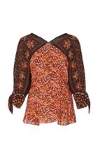Altuzarra Charity Printed Silk Top