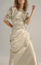 Christopher Esber Modus Long Sleeve Button Up Dress