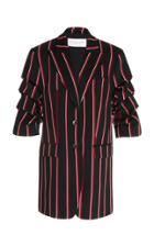 Moda Operandi Michael Kors Collection Striped Wool Blazer Size: 0