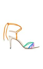 Alexandre Birman Rebecca Rainbow Strappy Metal Sandals