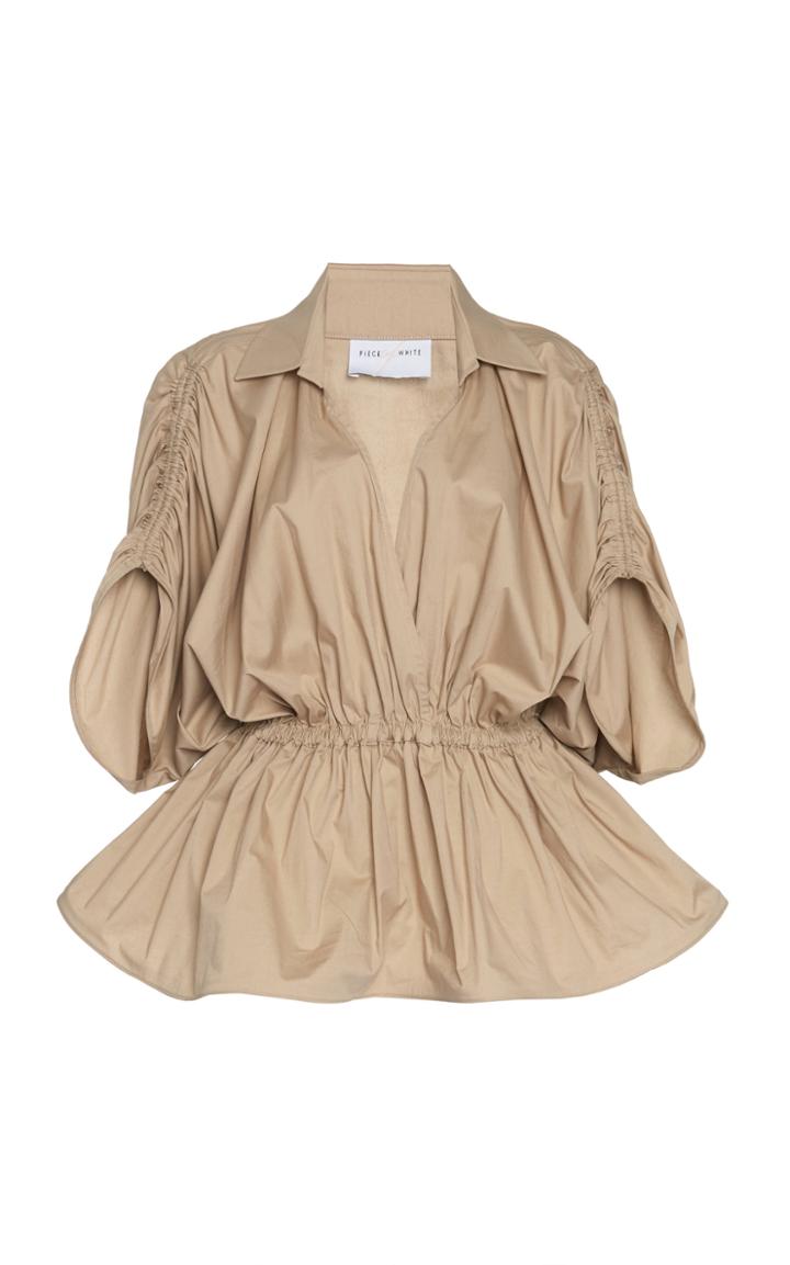 Moda Operandi Piece Of White Madeleine V-neck Poplin Shirt