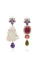 Sylvie Corbelin One-of-a-kind Mismatch Lucky Frog Earrings