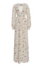 Moda Operandi Agua By Agua Bendita Frambuesa Mariposario Maxi Dress Size: L