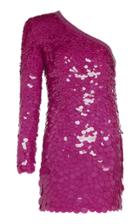 Moda Operandi Dundas One-shoulder Sequined Silk Mini Dress Size: 38