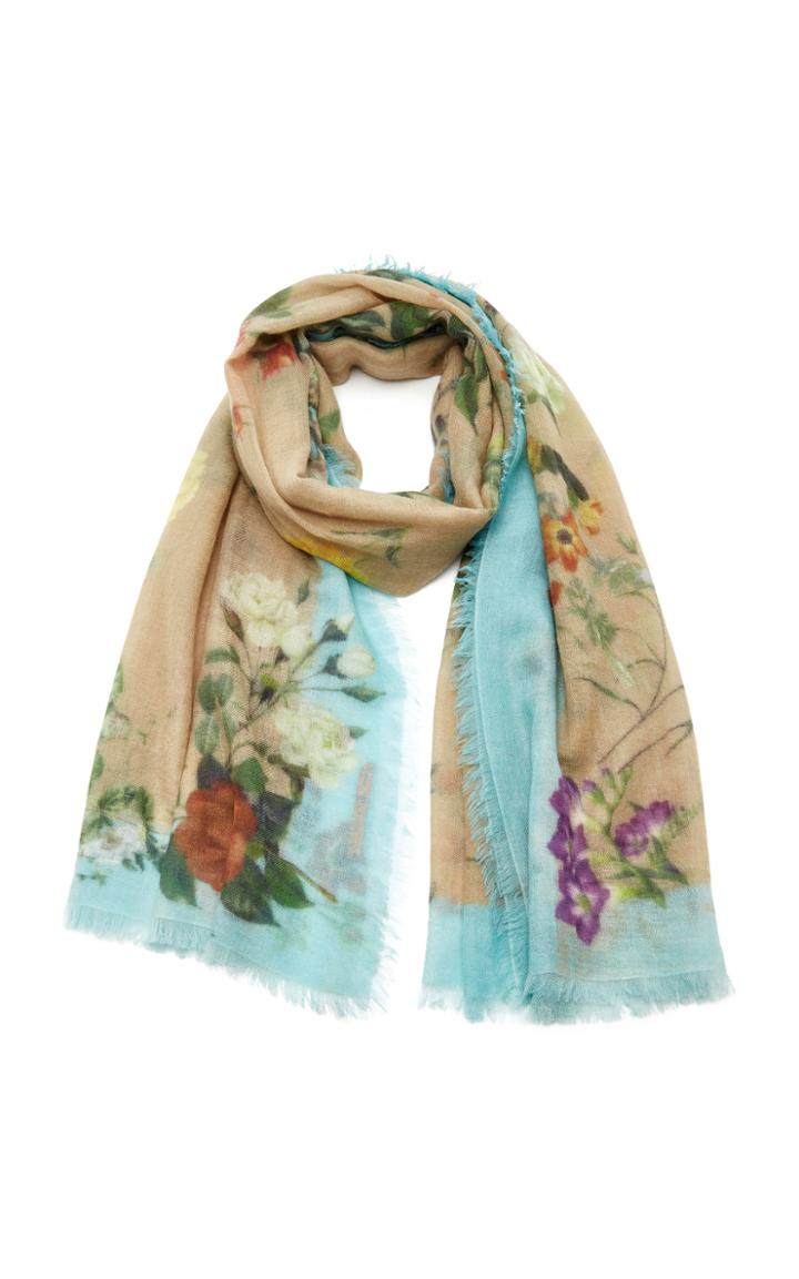 Ama Pure Peonie Turchese Scarf