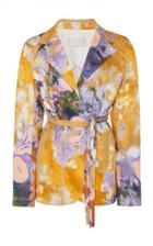 Moda Operandi Peter Pilotto Printed Cotton-blend Blazer Size: 6