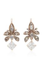Mindi Mond 18k Rose Gold And Diamond Earrings