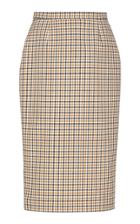 Moda Operandi Rochas Gingham Pencil Skirt Size: 40
