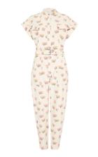 Moda Operandi Rebecca Vallance Hadi Floral Cotton-blend Jumpsuit