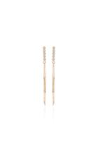 Sophie Ratner Two-tier 14k Gold Diamond Hoop Earrings