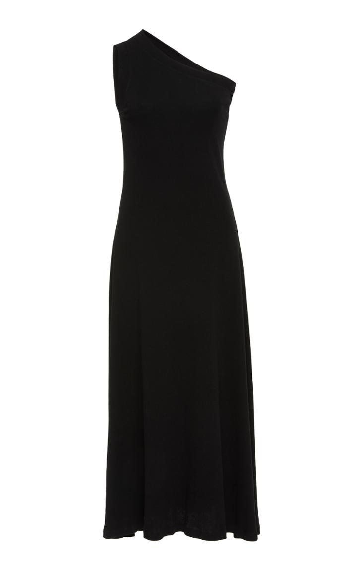 Rosetta Getty One-shoulder Cotton Maxi Dress