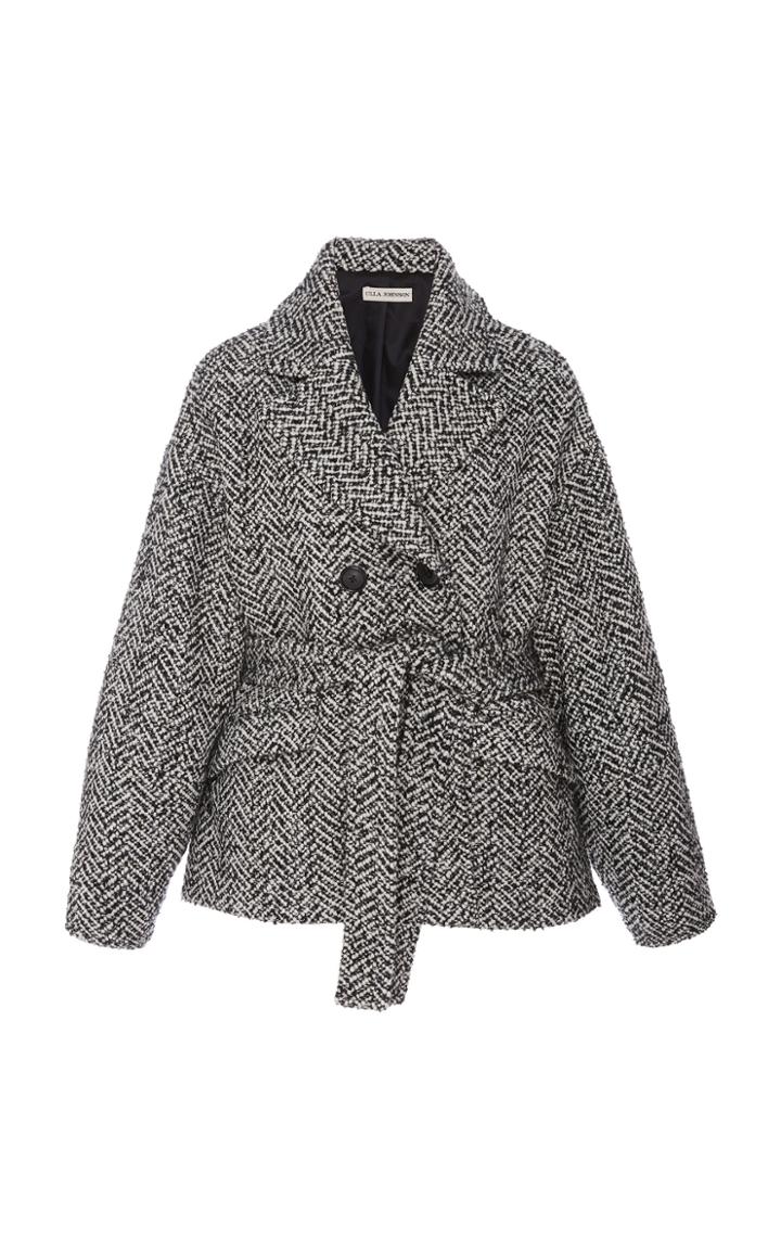 Ulla Johnson Dillon Belted Tweed Jacket