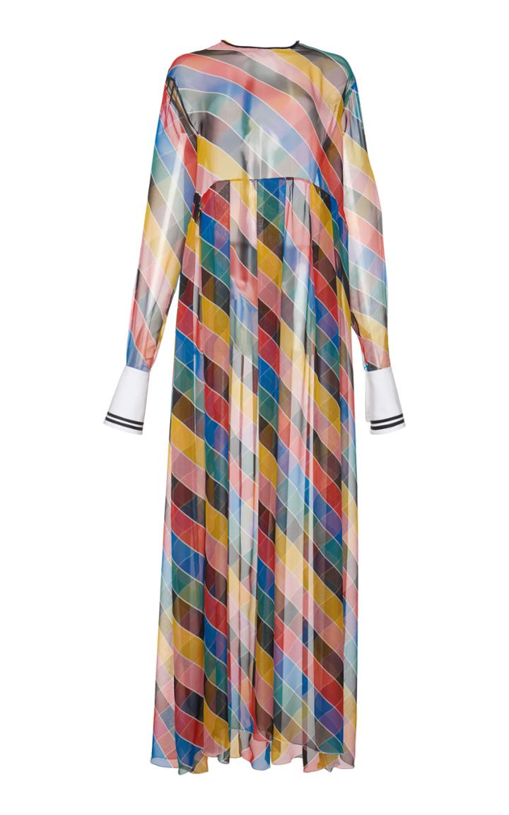 Philosophy Di Lorenzo Serafini Striped Chiffon Dress
