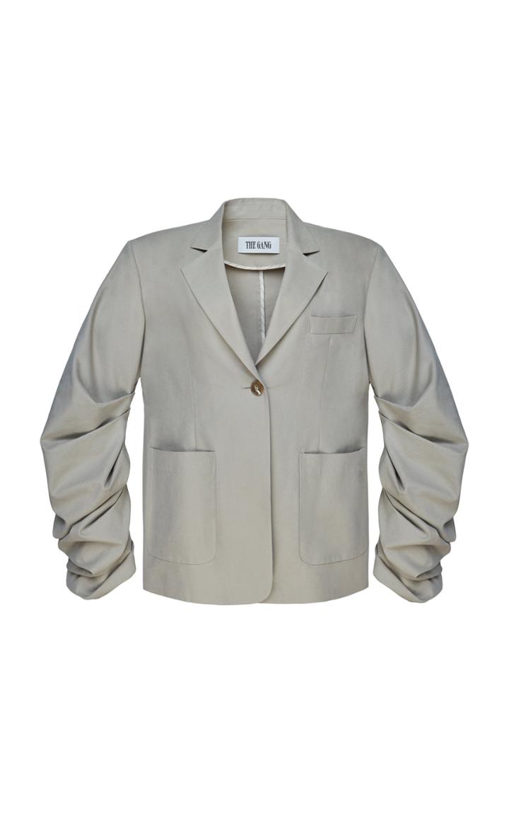 The Gang Exaggerated Sleeve Cotton-blend Blazer