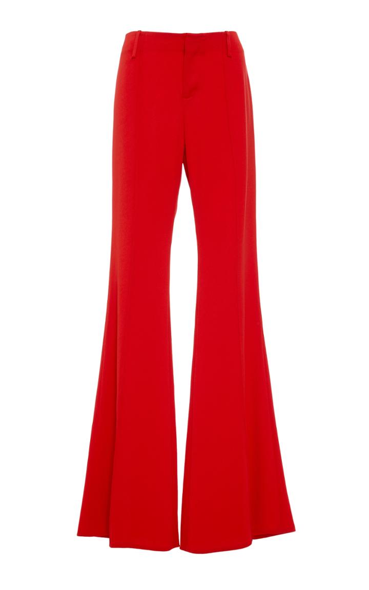 Ms Min Satin Bell Bottom Pants