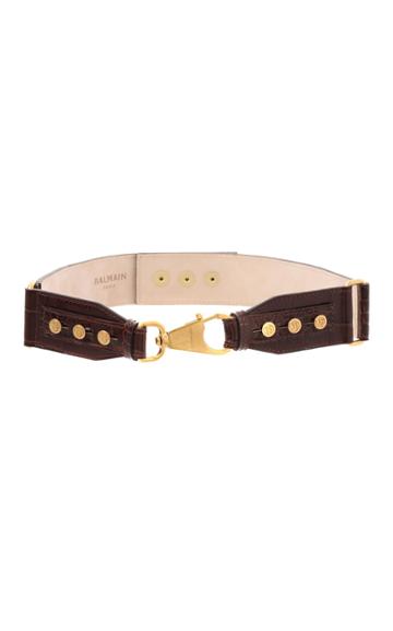 Moda Operandi Balmain B-ring Hook Leather Belt