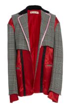 Marni Layered Wool Satin Blazer Jacket