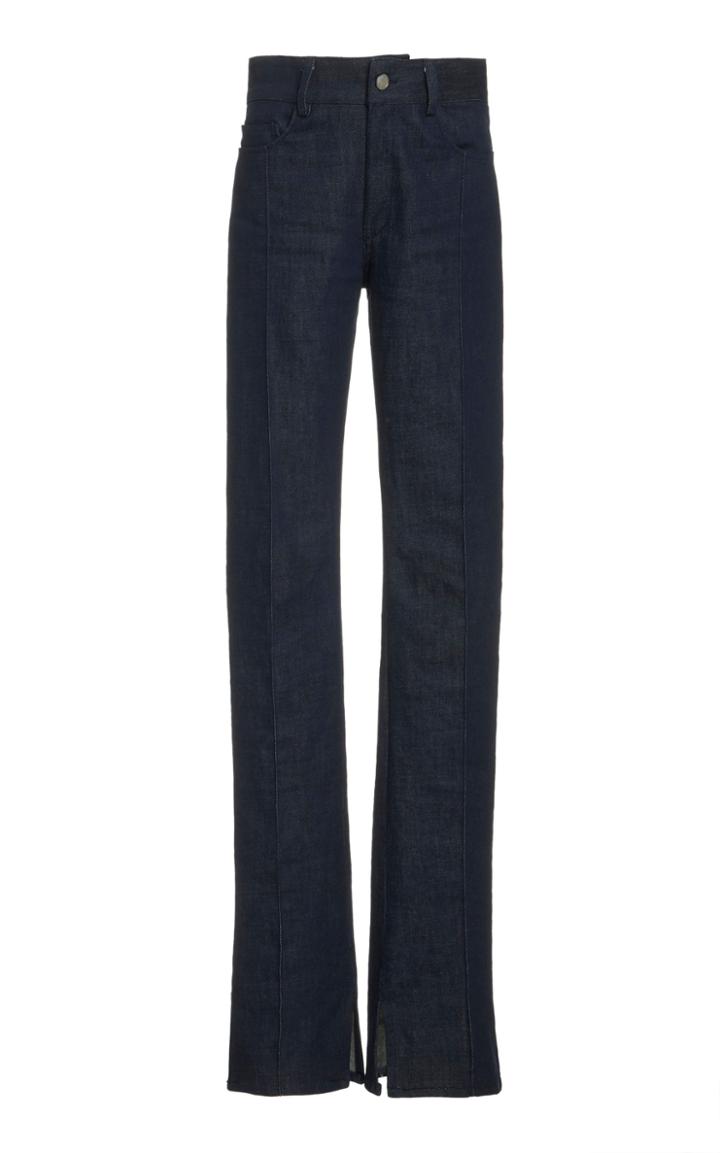 Brandon Maxwell Stretch High-rise Flared-leg Jeans