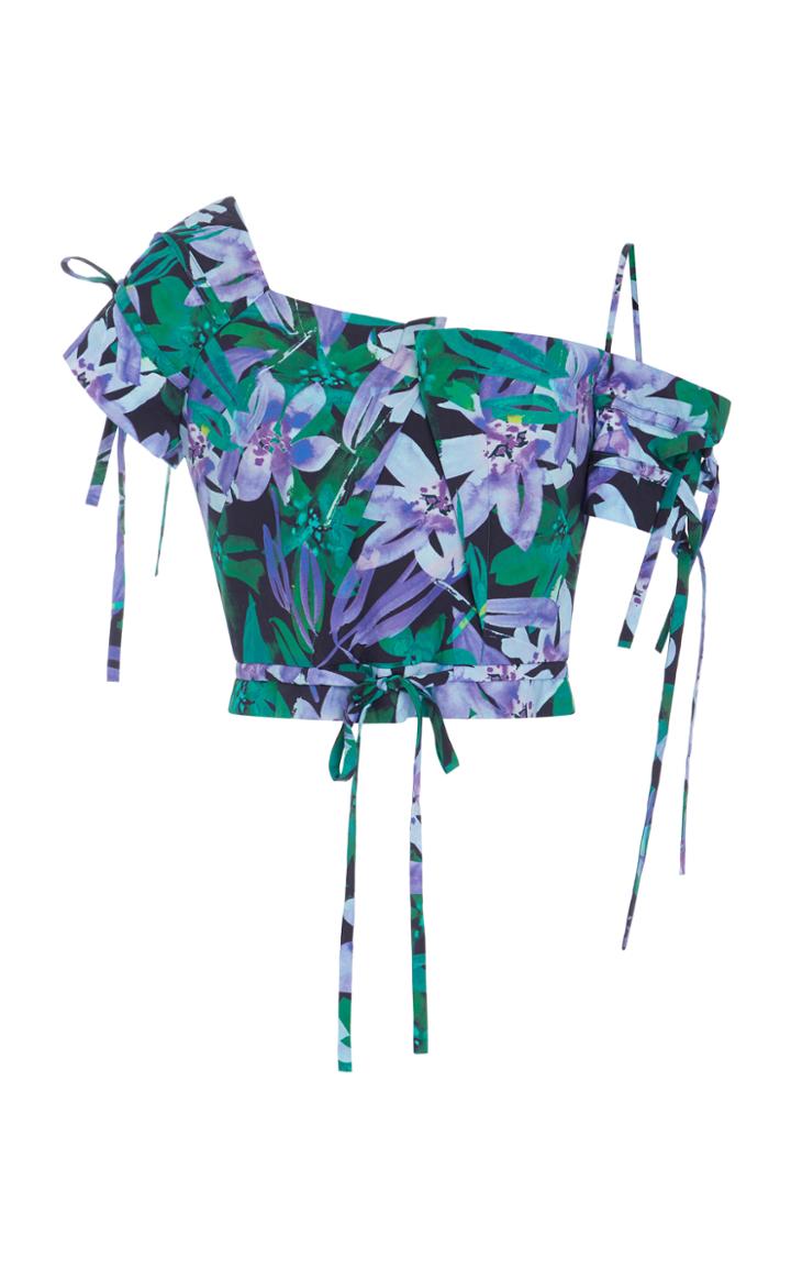 Marissa Webb Bree Print Crop Top