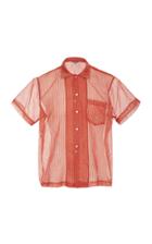 Bode Sheer Flower Gem Shirt