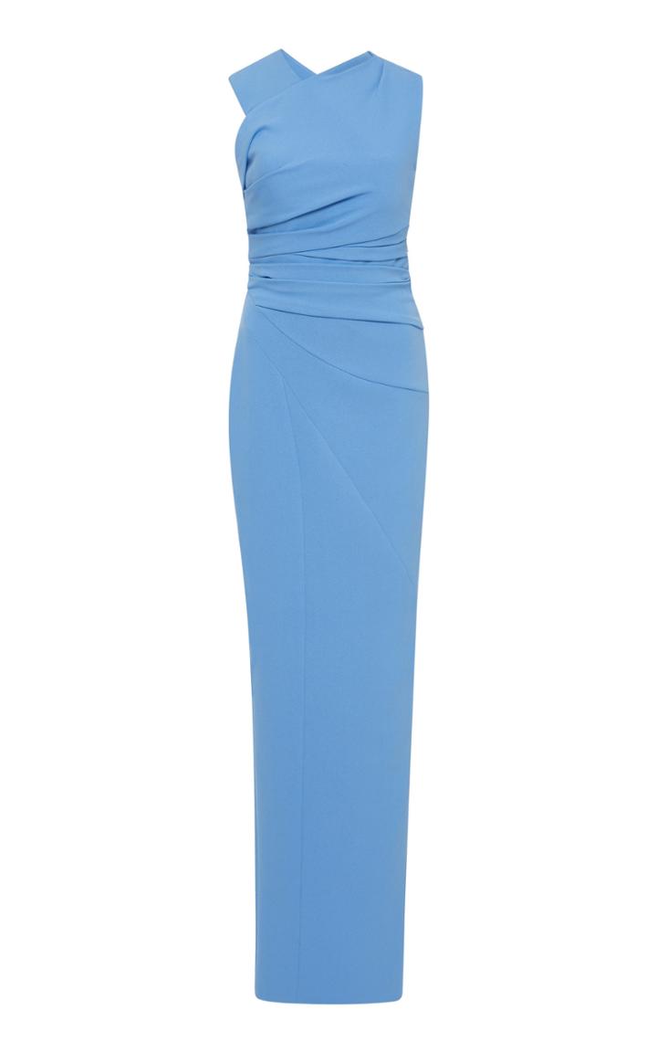 Rachel Gilbert Atlas Sheath Gown