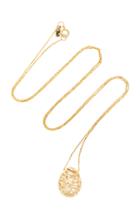Sarah & Sebastian Scribble 9k Gold Egg Necklace