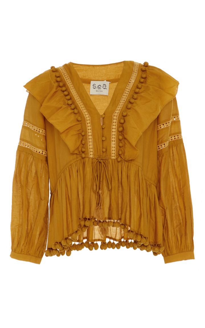 Sea Pom Pom Blouse